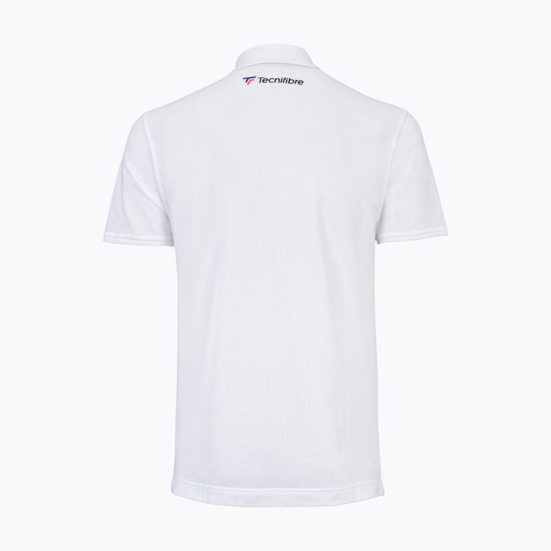 Tricou de tenis pentru bărbați Tecnifibre Polo Pique alb 25POlOPIQ 2