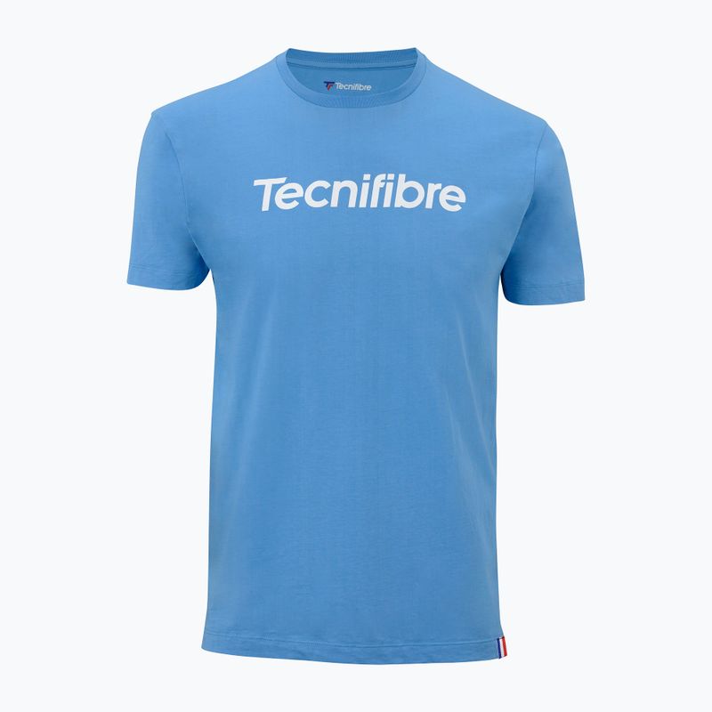 Tricou de tenis pentru bărbați Tecnifibre Team Cotton Tee azur 2