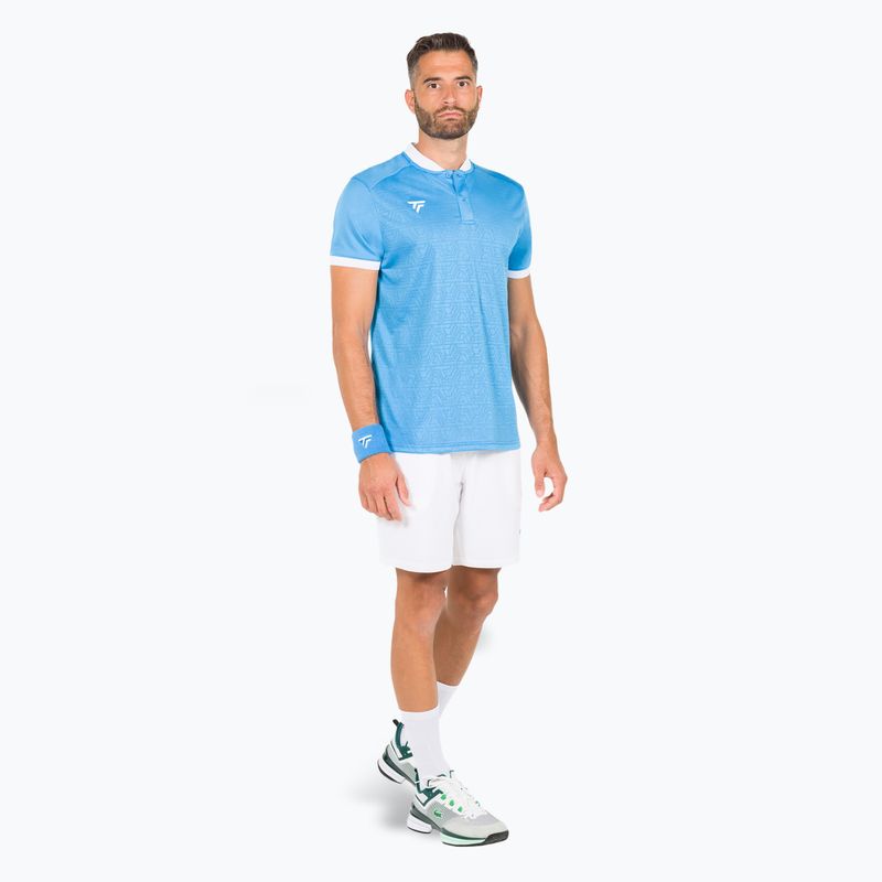 Tricou polo de tenis pentru bărbați Tecnifibre Team Mesh azur 2