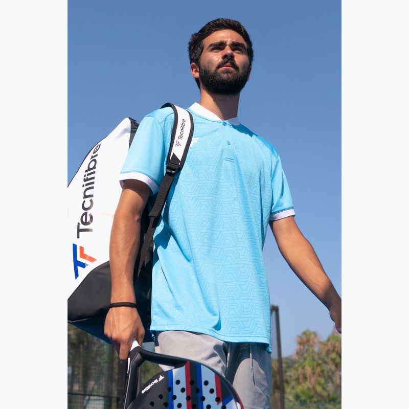 Tricou polo de tenis pentru bărbați Tecnifibre Team Mesh azur 5