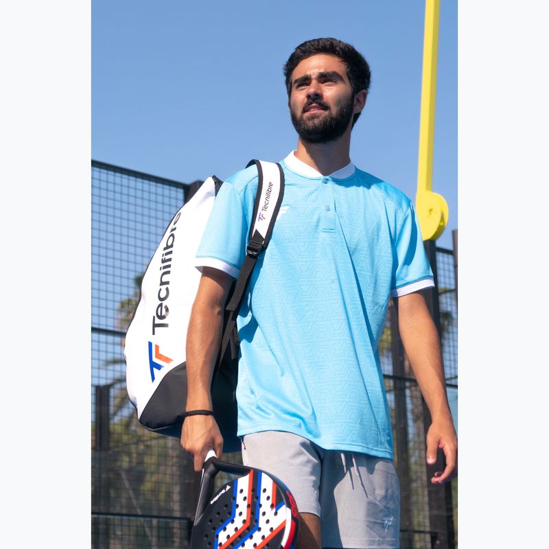 Tricou polo de tenis pentru bărbați Tecnifibre Team Mesh azur 6