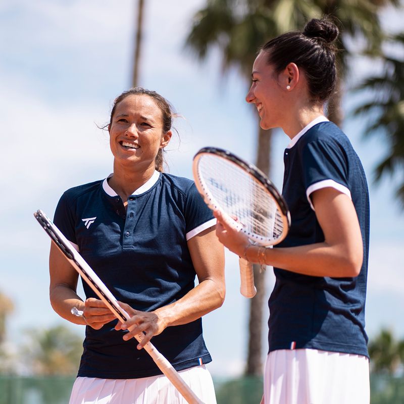 Polo de tenis pentru femei Tecnifibre Team Mesh albastru marin 22WMEPOM31 3