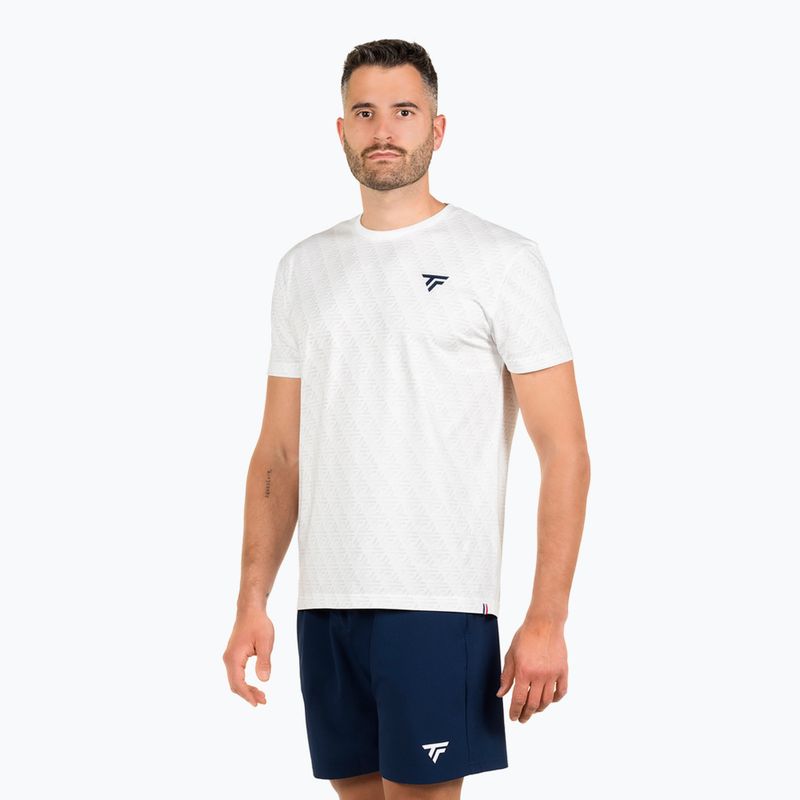 Tricou de tenis pentru bărbați Tecnifibre Graphic Tee Stretch white