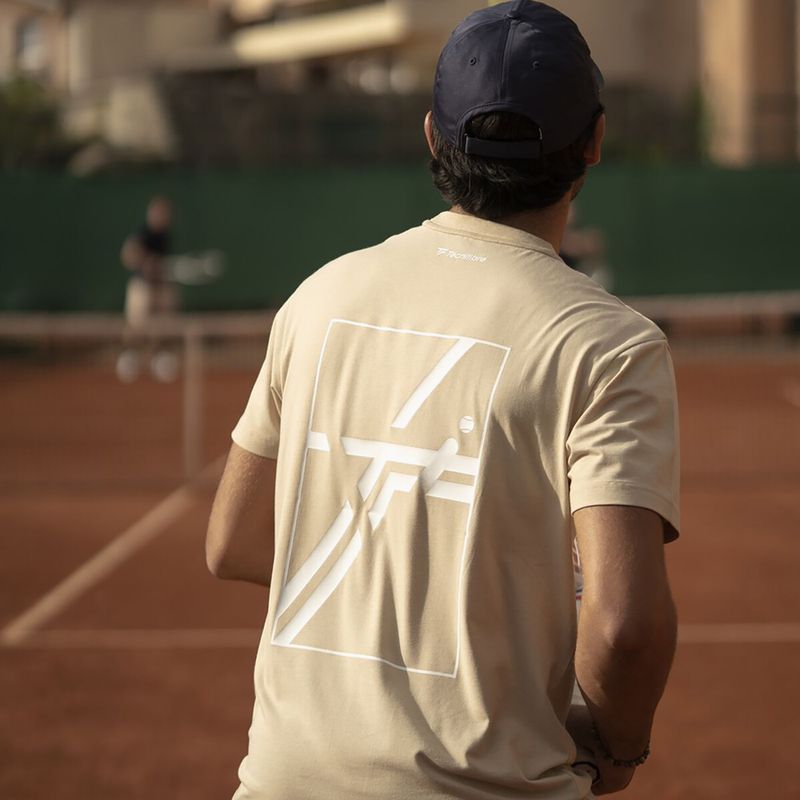 Tricou pentru bărbați Tecnifibre Graphic Tee sand 6