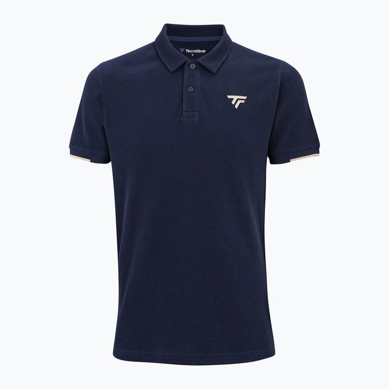 Tricou polo pentru bărbați Tecnifibre Waffle marine 5