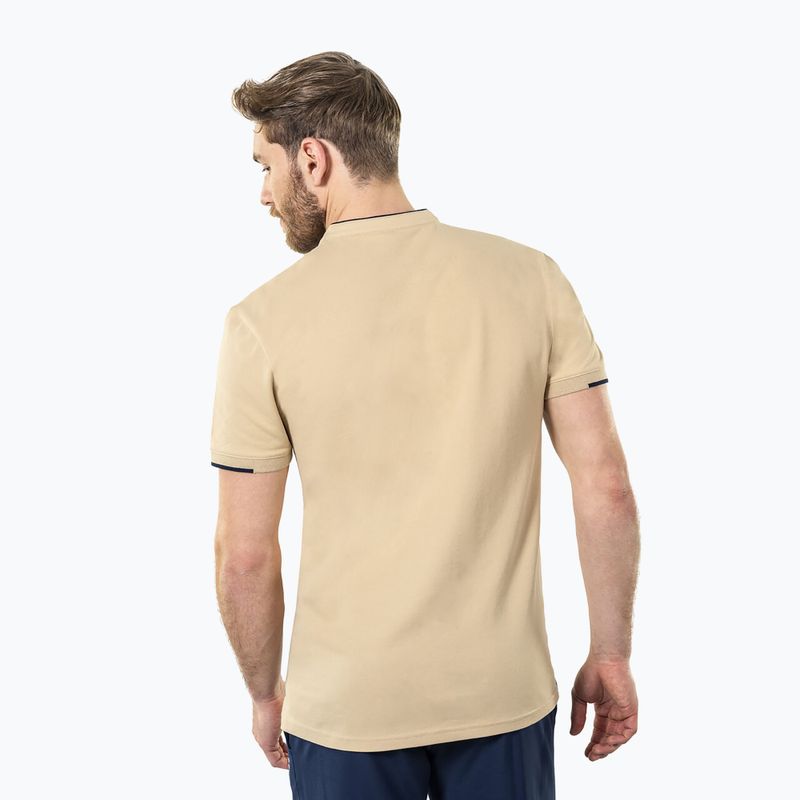 Tricou polo pentru bărbați Tecnifibre Polo Pique sand 3
