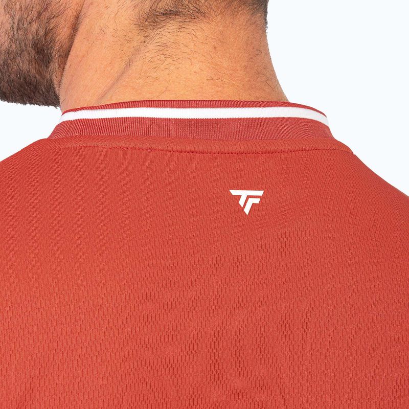 Tricou de tenis pentru bărbați Tecnifibre Team Tech terracotta 3