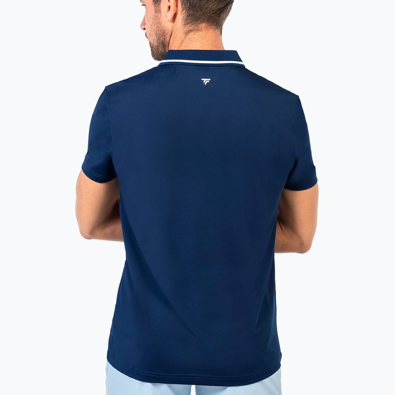 Tricou polo de tenis pentru bărbați Tecnifibre Team Tech Polo navy blue 3