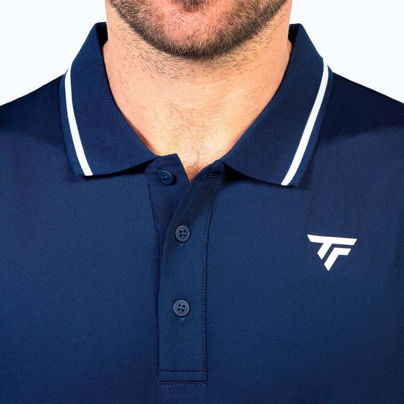 Tricou polo de tenis pentru bărbați Tecnifibre Team Tech Polo navy blue 4