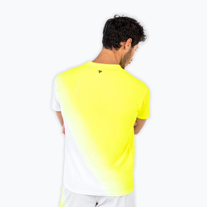 Tricou de tenis pentru bărbați Tecnifibre X-Loop Tee white/yellow 3