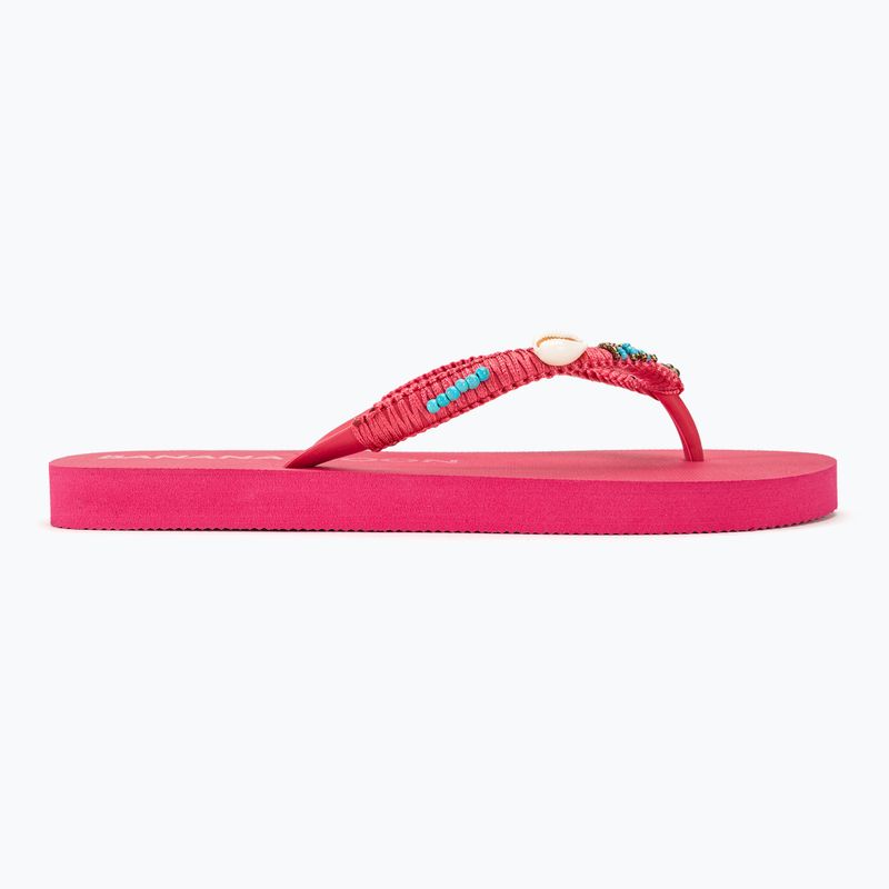 Papuci pentru femei Banana Moon Luceros Tahuata fushia 2