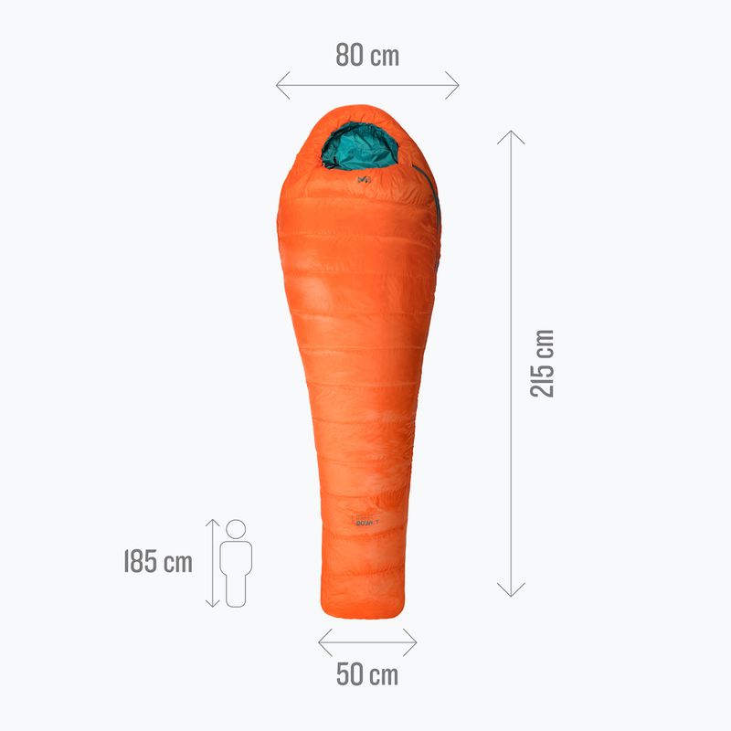 Sac de dormit Millet Light Down 5 orange 4