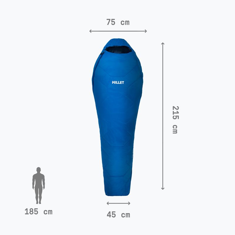 Sac de dormit Millet Baikal 750 Regular sky diver 4