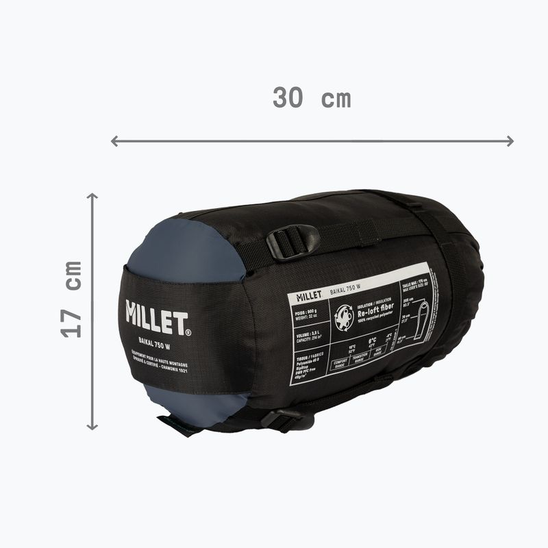 Sac de dormit pentru femei  Millet Baikal 750 drept saphir 5