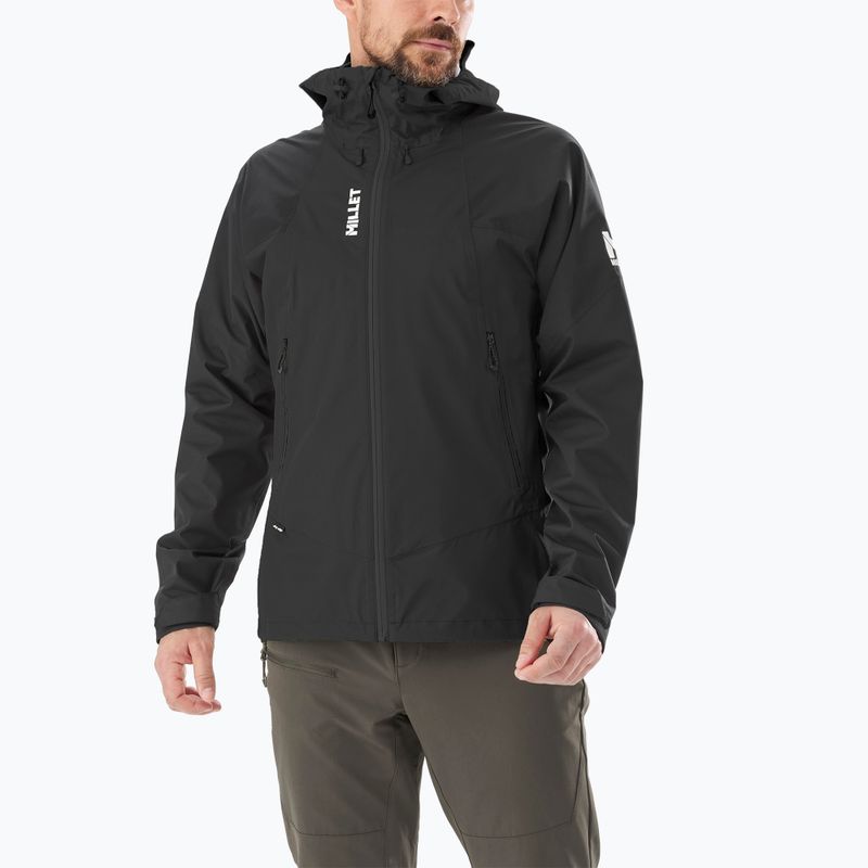 Geacă de ploaie pentru bărbați Millet Fitz Roy black/noir