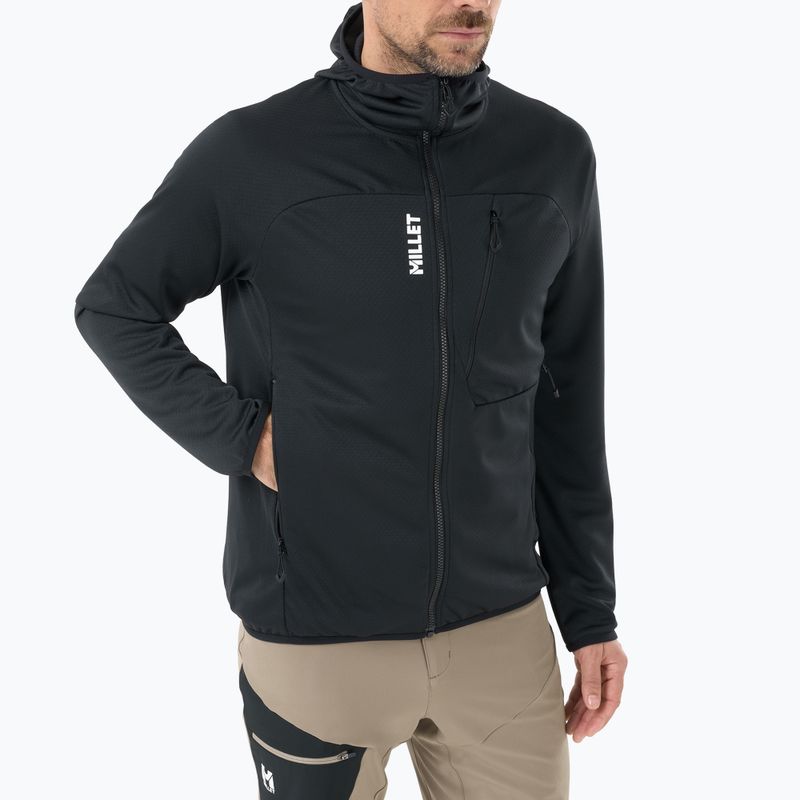 Bluză de trekking pentru bărbați Millet Lokka Hoodie III black 4