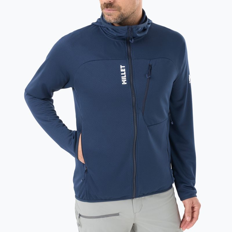 Bluză de trekking pentru bărbați Millet Lokka Hoodie III sapphire 4