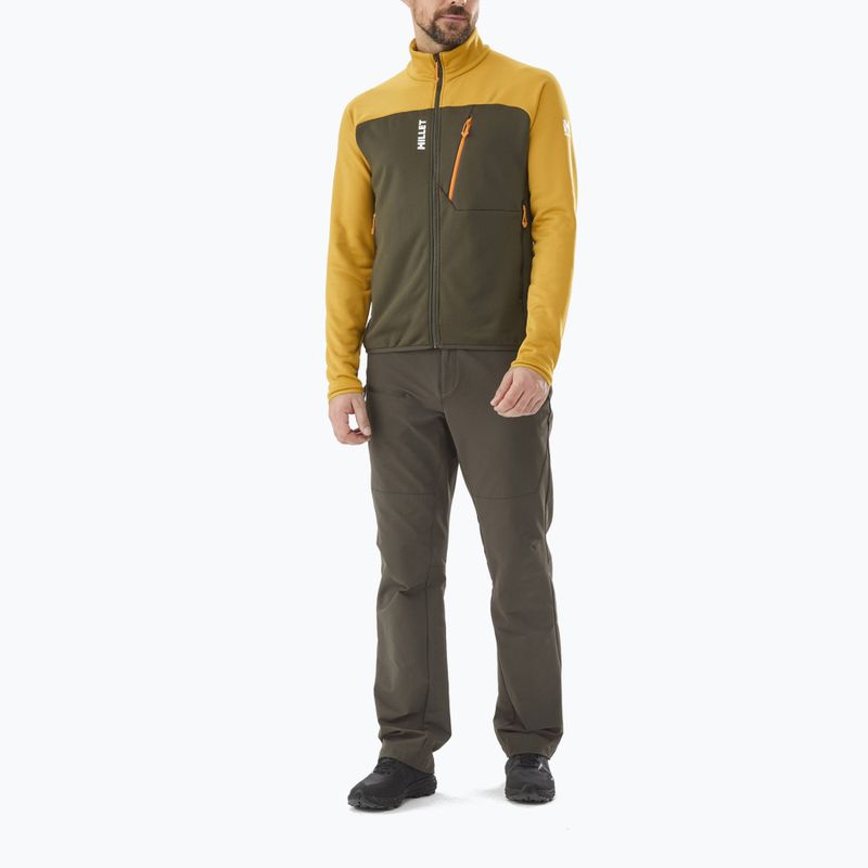 Bluză pentru bărbați Millet Seneca Fleece deep jungle/safran 2