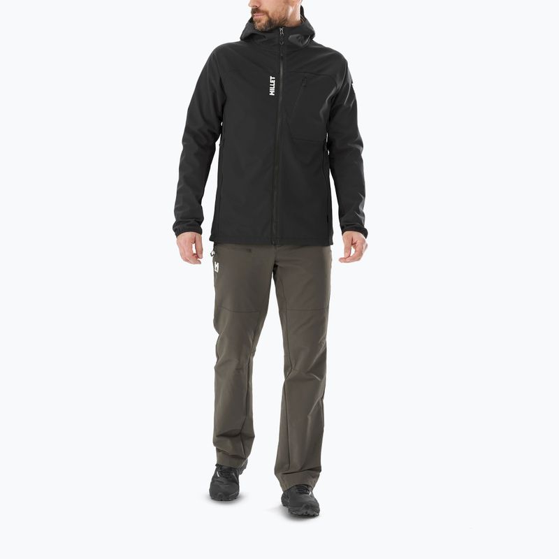 Geacă softshell pentru bărbați Millet Magma Shield Hoodie black/ noir 2