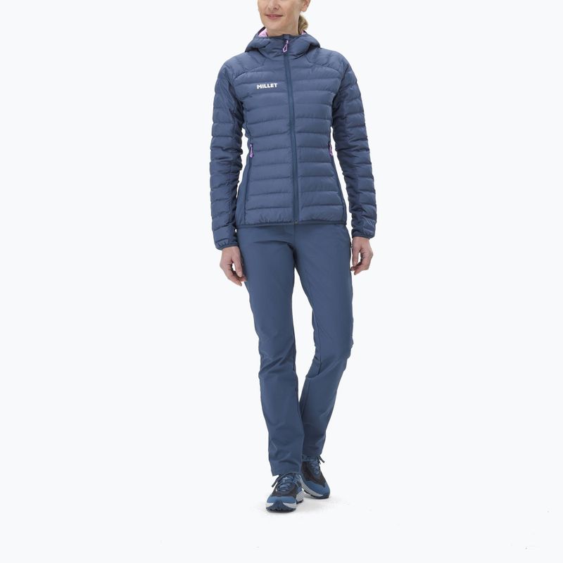 Geacă izolată pentru femei Millet Fitz Roy Warm Hoodie dark denim 2