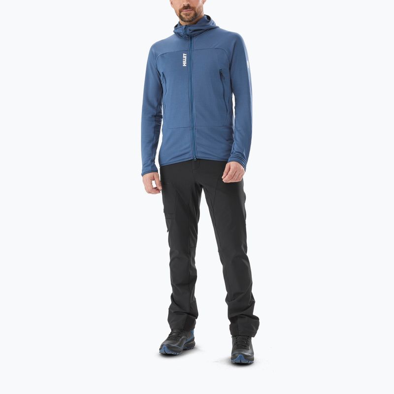 Hanorac pentru bărbați  Millet Fusion Grid Hoodie dark denim 2
