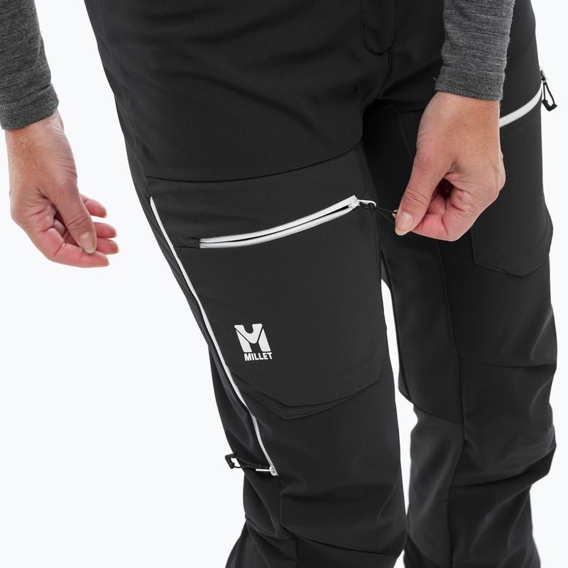 Pantaloni de schi de tură pentru femei Millet M White Shield black 5