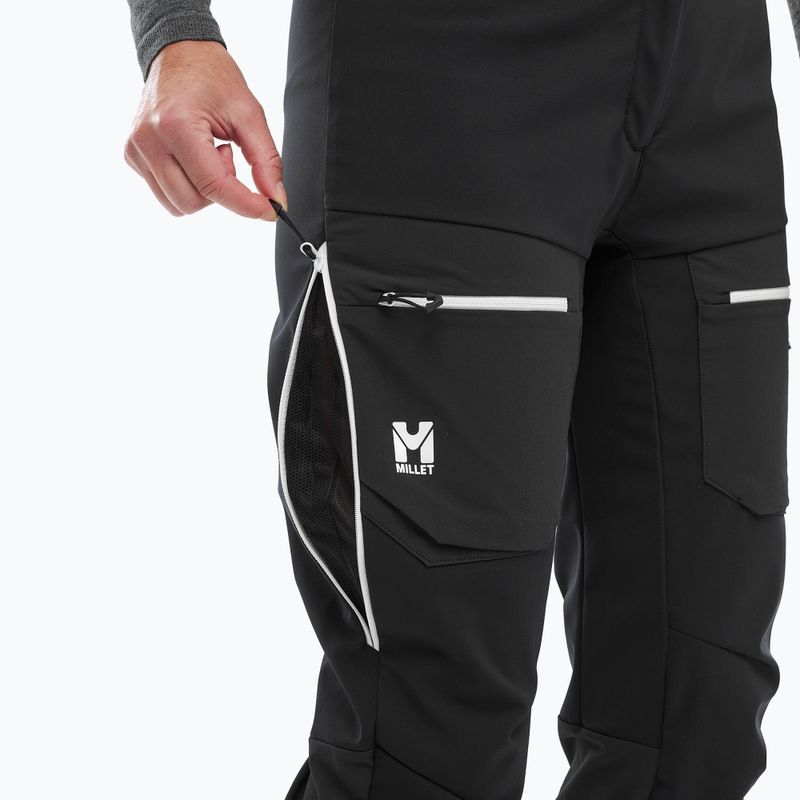 Pantaloni de schi de tură pentru femei Millet M White Shield black 6