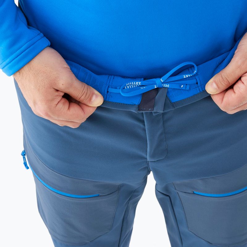 Pantaloni de schi de tură pentru bărbați Millet M White Shield navy blue 4