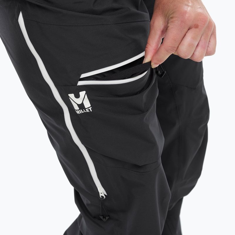 Pantaloni de schi de tură pentru femei Millet M White 3L black 6