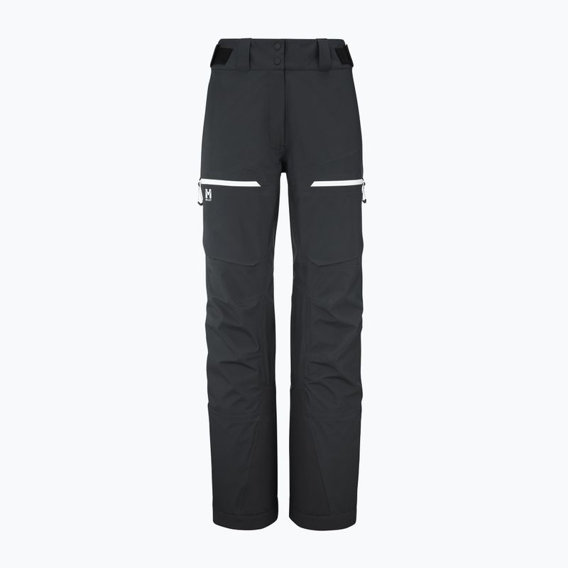 Pantaloni de schi de tură pentru femei Millet M White 3L black 9
