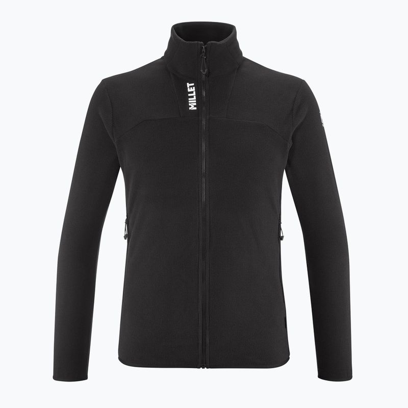 Bluză fleece pentru bărbați Millet Ubic Lightgrid black 6