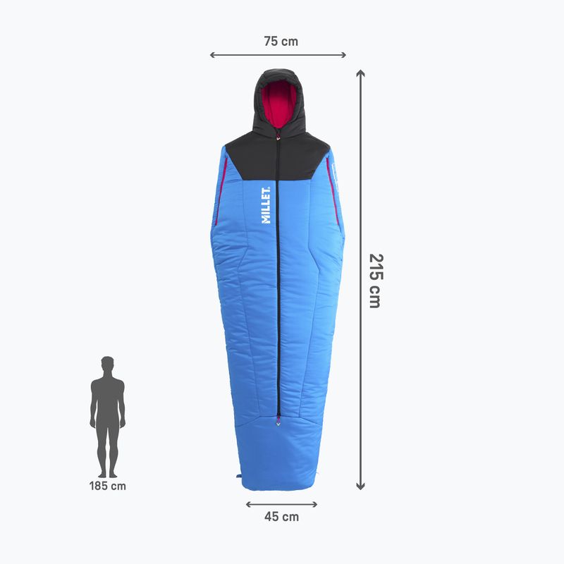 Sac de dormit Millet Bossons -10 Regular icon blue/black 4