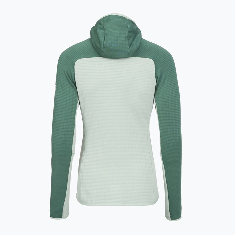 Hanorac pentru femei Millet Fusion Grid Hoodie seaweed/bottle 2