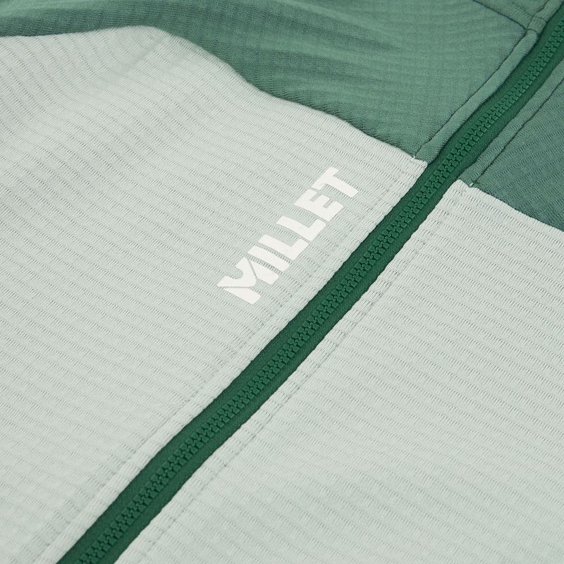 Hanorac pentru femei Millet Fusion Grid Hoodie seaweed/bottle 3