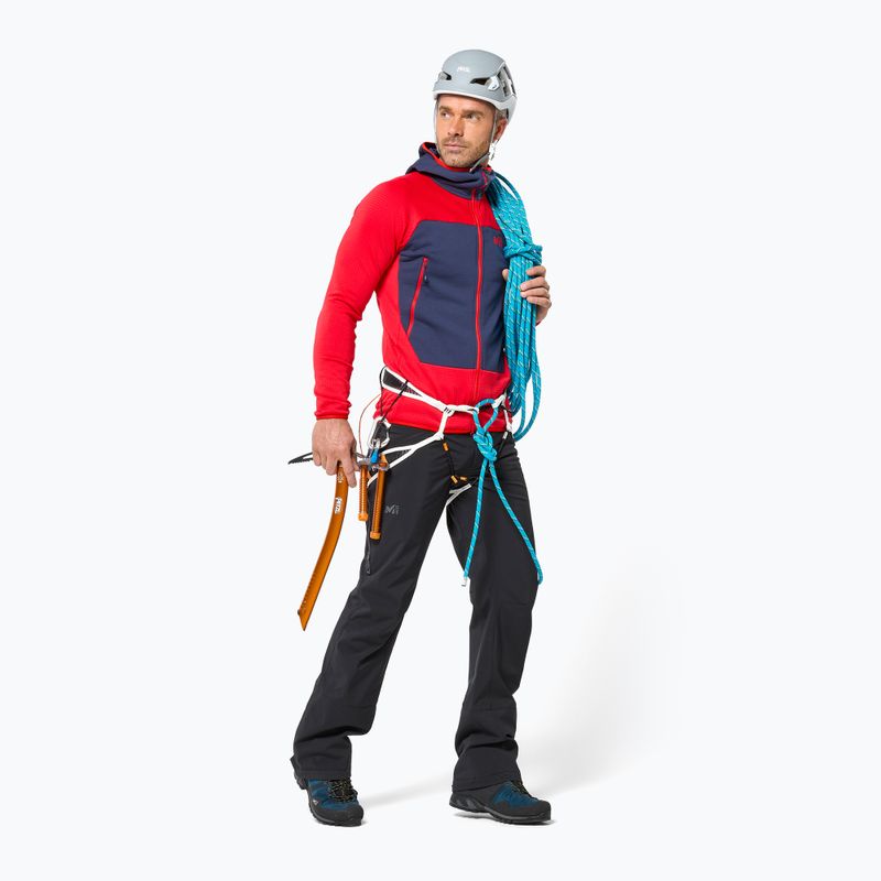 Bluză pentru bărbați Millet Fusion Grid Hoodie red 2
