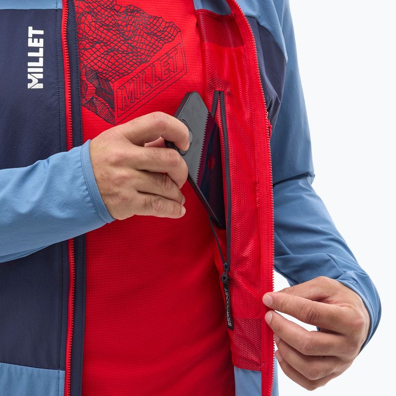 Geacă softshell pentru bărbați Millet Fusion XCS Hoodie coronet blue/saphir 6