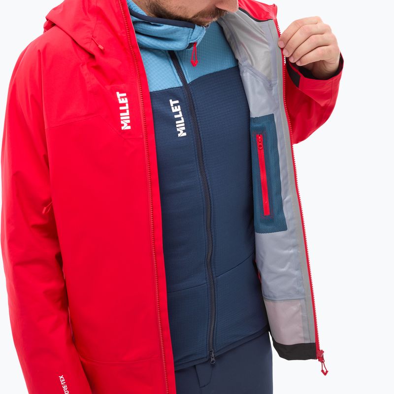 Geacă de ploaie pentru bărbați Millet Kamet Gore-Tex red 10