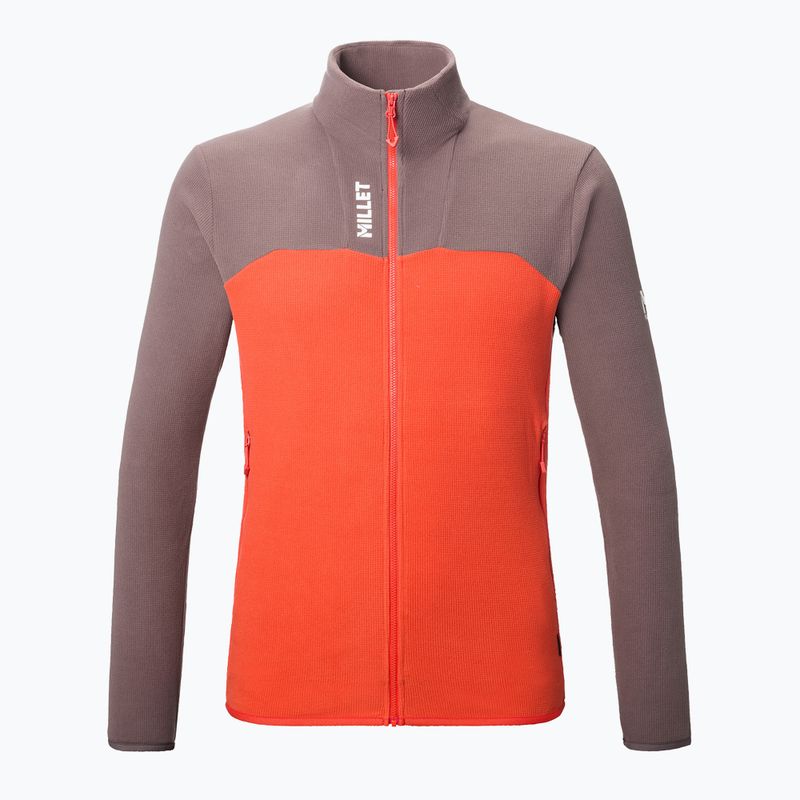 Bluză fleece pentru bărbați Millet Ubic Lightgrid pepper/paprika 5