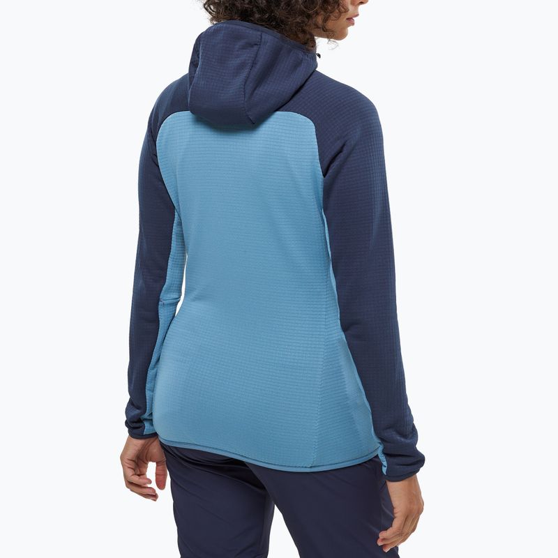 Bluză pentru femei Millet Fusion Grid Hoodie coronet blue/saphir 3