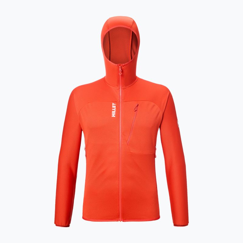 Bluză de trekking pentru bărbați Millet Lokka Hoodie III paprika