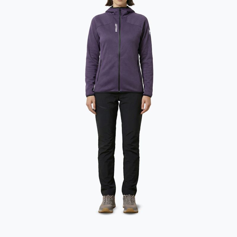 Bluză de trekking pentru femei Millet Lokka Hoodie III purple velvet 2