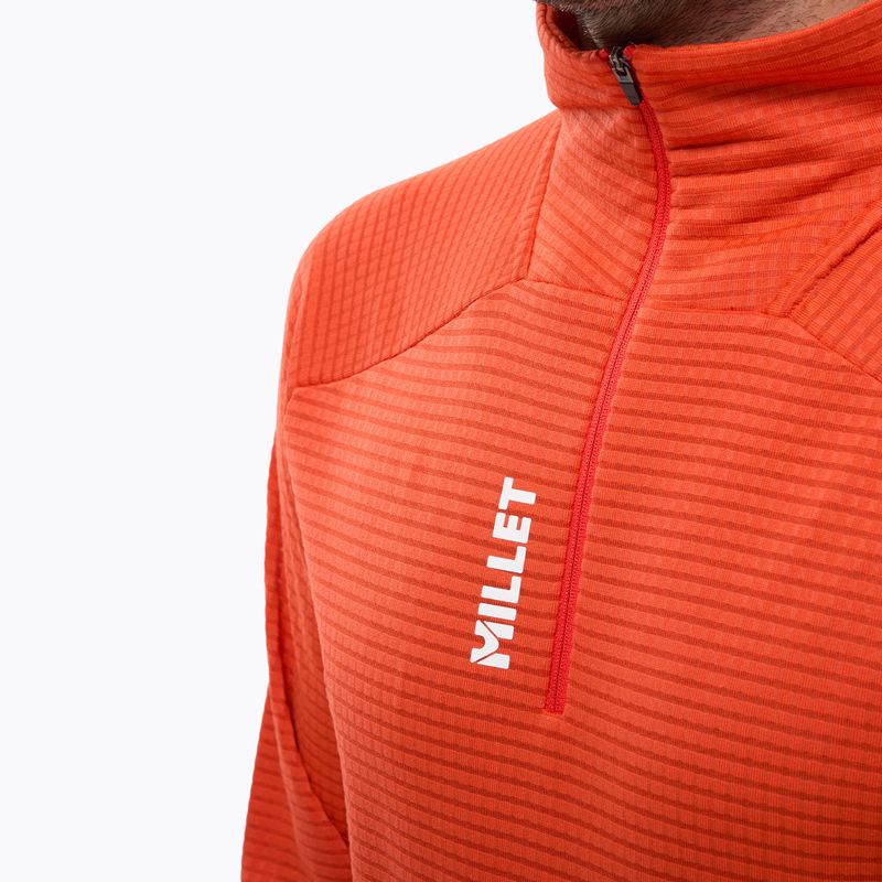 Bluză fleece pentru bărbați Millet Parmelan Light Fleece paprika 4