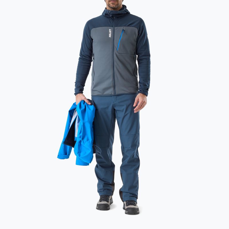 Bluză pentru bărbați Millet Seneca Fleece Hoodie saphir/shadow blue 2