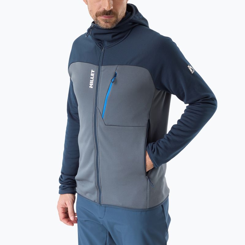 Bluză pentru bărbați Millet Seneca Fleece Hoodie saphir/shadow blue 4