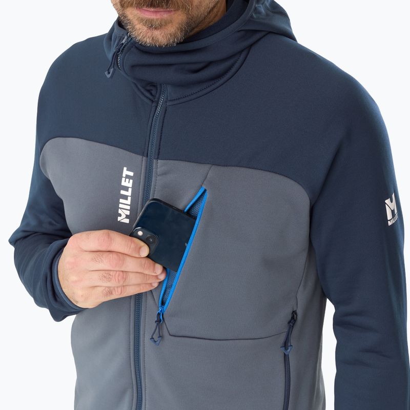 Bluză pentru bărbați Millet Seneca Fleece Hoodie saphir/shadow blue 5
