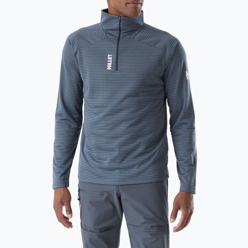 Bluză fleece pentru bărbați Millet Parmelan Light Fleece shadow blue