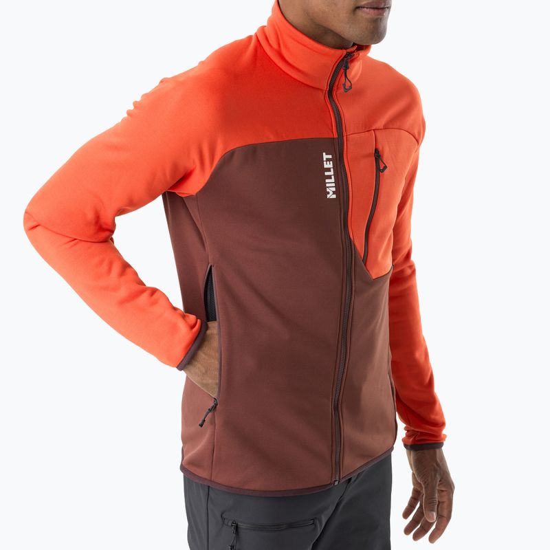Bluză pentru bărbați Millet Seneca Fleece truffle/paprika 4