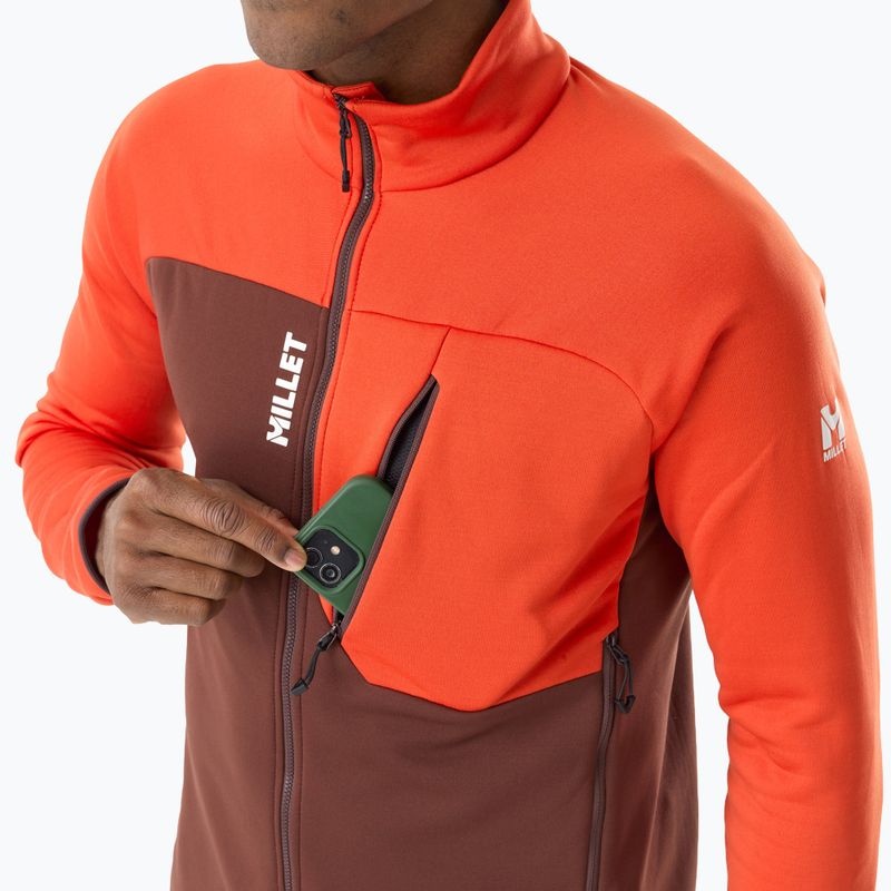 Bluză pentru bărbați Millet Seneca Fleece truffle/paprika 5