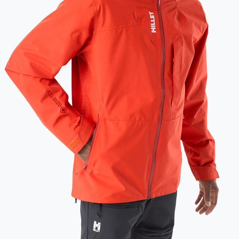 Geacă de ploaie pentru bărbați Millet Kamet Gore-Tex Jacket Jacket paprika 5