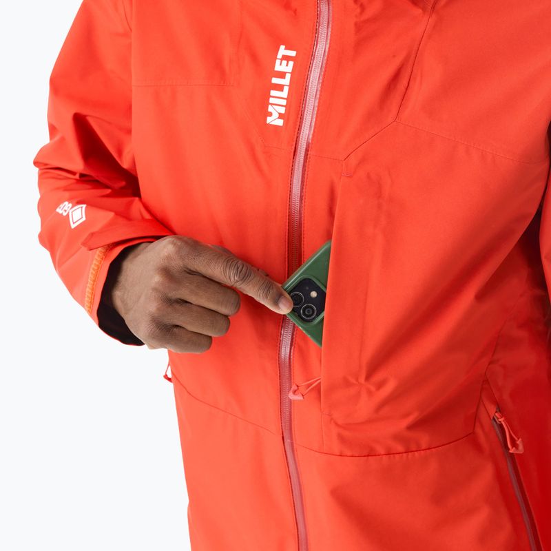 Geacă de ploaie pentru bărbați Millet Kamet Gore-Tex Jacket Jacket paprika 7